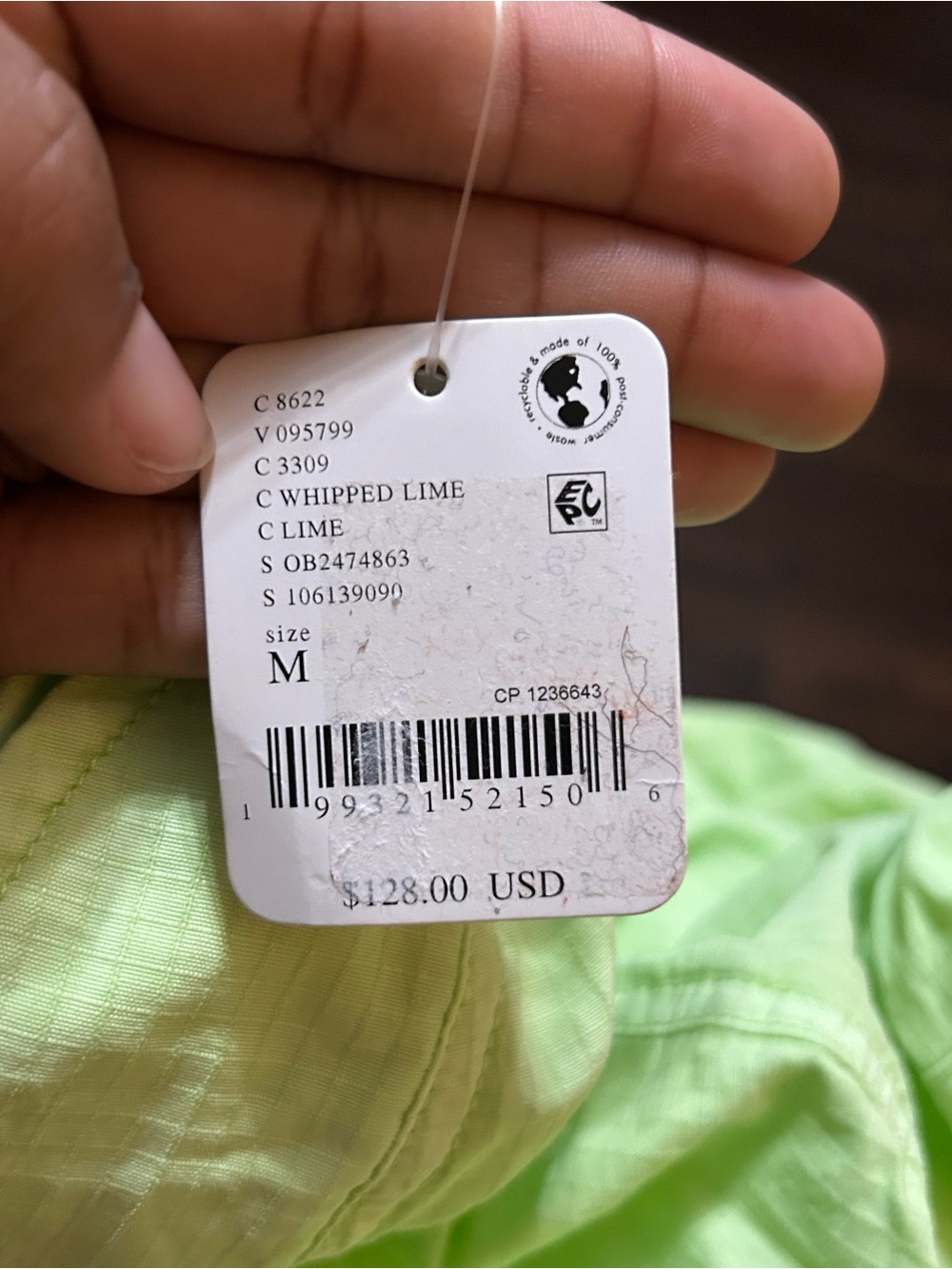 Free People NWT Lime Green Balloon Pant - Picture 3 of 3